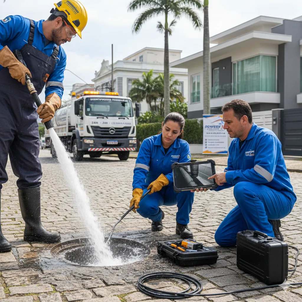 Desentupidora PowerJet: hidrojateamento de alta pressão em Jundiai, SP